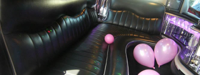 think pink excalibur inside limo 2